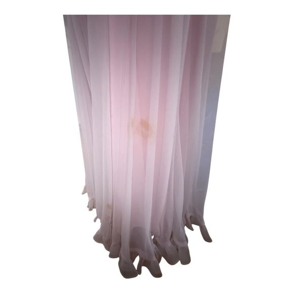 Vintage Miss Elliette Pink Pleated Dress 1980s Midi California Designer - Picture 7 of 16